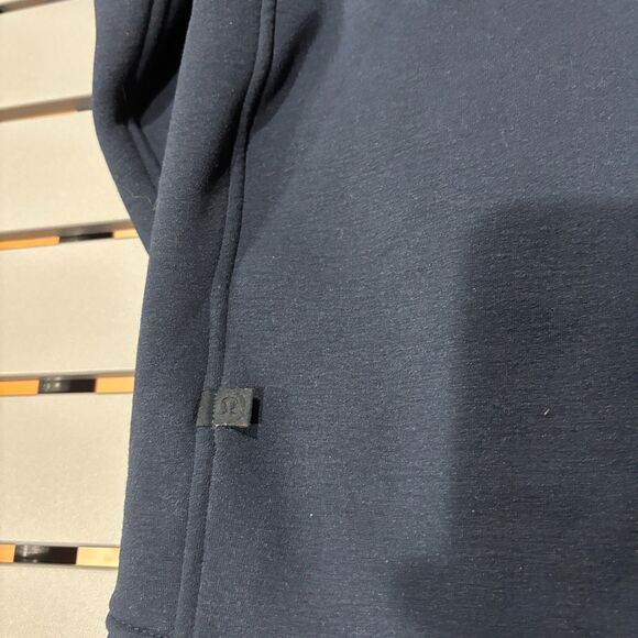 Lululemon Sweatshirt Womens 10 Dark Blue Kick The Cold Funnel Neck Pullover - Picture 6 of 9
